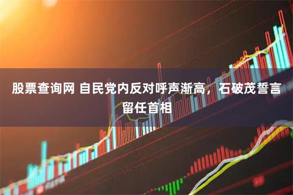 股票查询网 自民党内反对呼声渐高，石破茂誓言留任首相